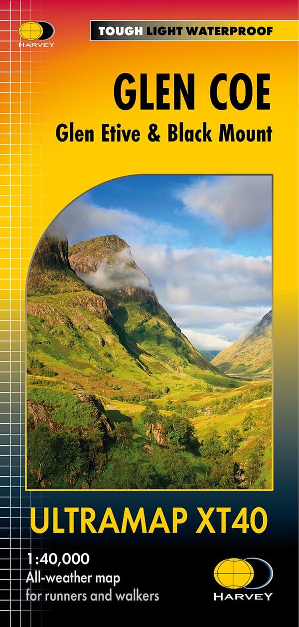 Carte de randonnée - Glen Coe XT40 | Harvey Maps - Ultramap carte de randonnée Harvey Maps 