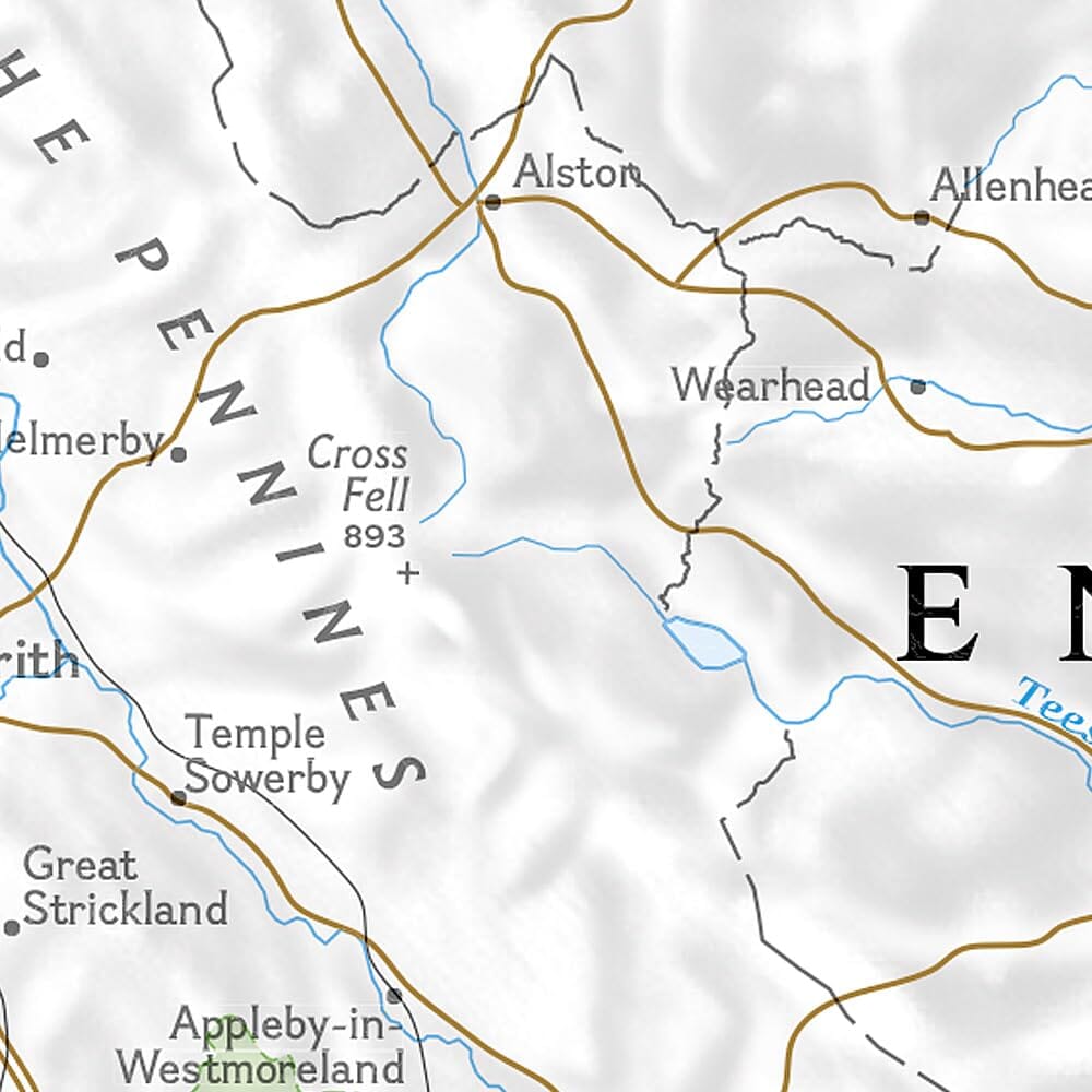 Carte de randonnée - Hadrian's Wall Path | National Geographic - Great Treks carte de randonnée National Geographic