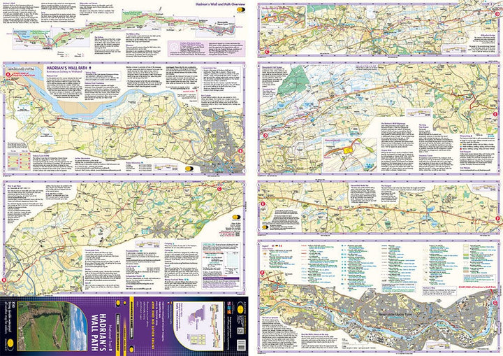 Carte de randonnée - Hadrian's Wall Path XT40 | Harvey Maps - National Trail maps carte de randonnée Harvey Maps 