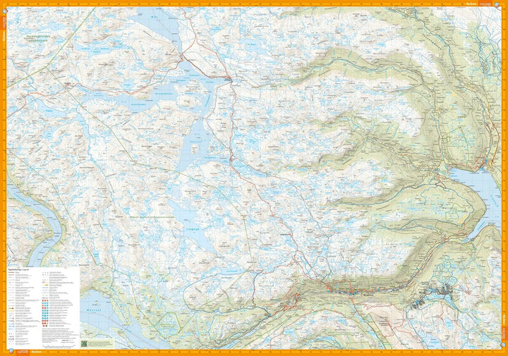 Carte de randonnée - Hardangervidda Est, Rjukan & Gaustatoppen | Calazo - 1:50 000 carte de randonnée Calazo 