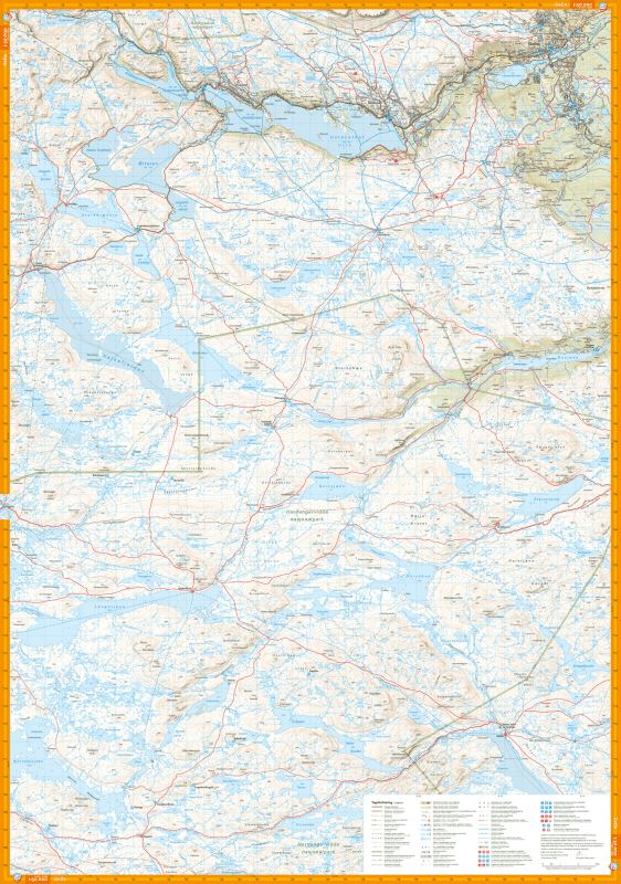 Carte de randonnée - Hardangervidda nord (Norvège) | Calazo - 1/50 000 carte de randonnée Calazo