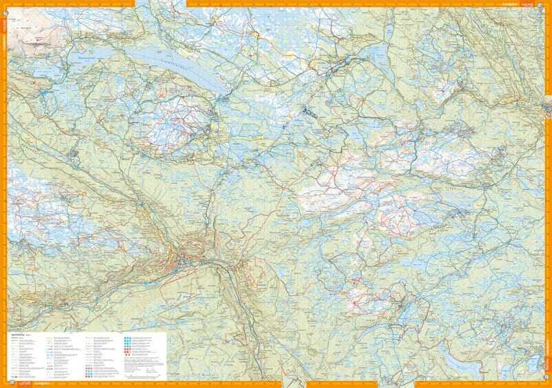 Carte de randonnée - Hemsedal, Golsjellet & Gol (Norvège) | Calazo - 1/50 000 carte de randonnée Calazo