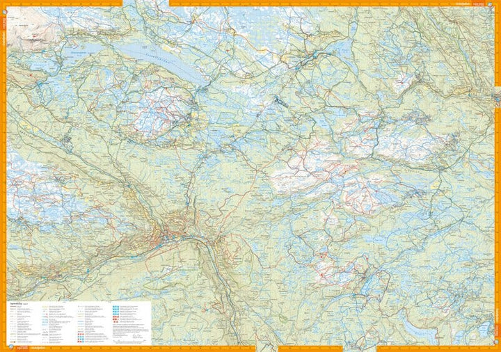 Carte de randonnée - Hemsedal, Golsjellet & Gol (Norvège) | Calazo - 1/50 000 carte pliée Calazo 