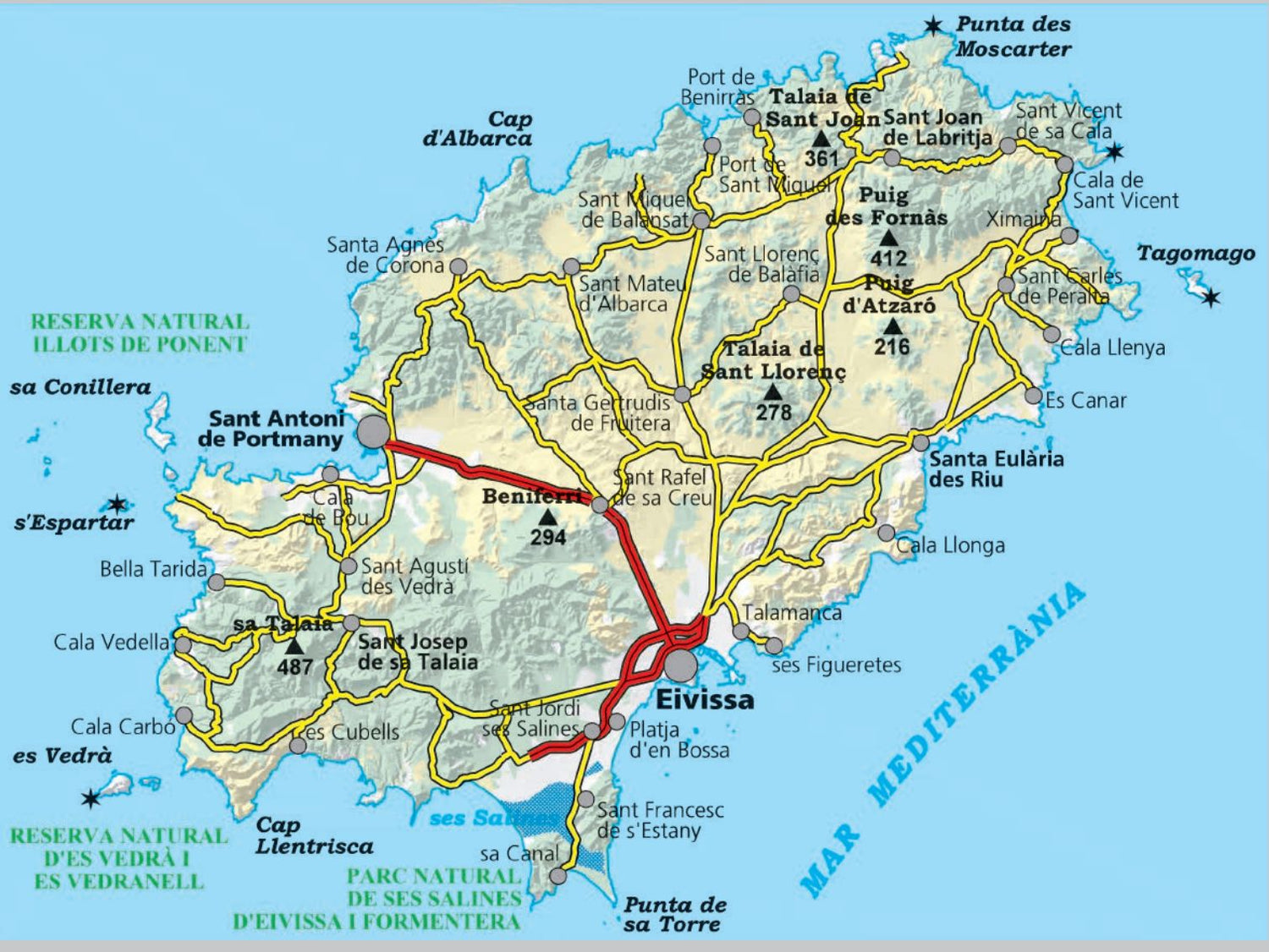 Carte de randonnée - Ibiza | Alpina carte de randonnée Editorial Alpina