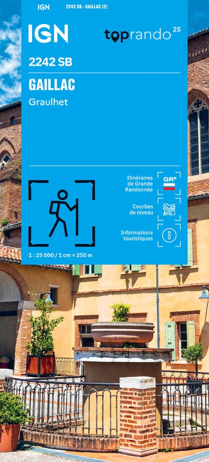 Carte de randonnée IGN Série Bleue n° 2242 - Gaillac, Graulhet carte de randonnée IGN