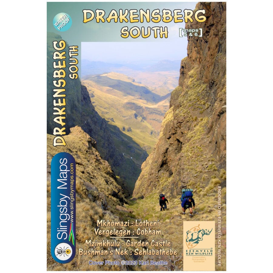 Carte de randonnée imperméable - Drakensberg Sud (Afrique du Sud) | Tracks4Africa carte de randonnée Tracks4Africa Default Title