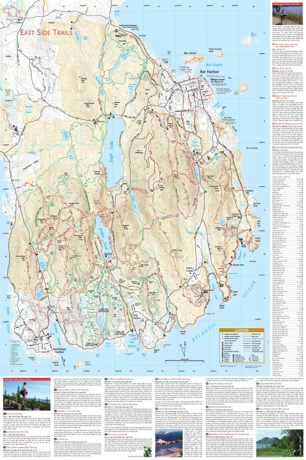 Carte de randonnée imperméable – Parc national d’Acadia (avec Schoodic et Mount Desert Island) | Map Adventures carte de randonnée Map Adventures 
