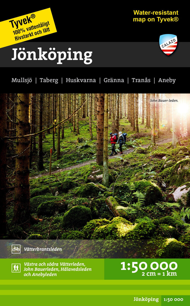 Carte de randonnée - Jönköping (Suède) | Calazo carte pliée Calazo 