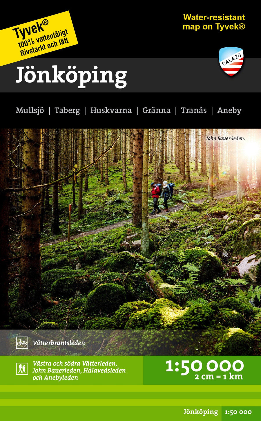 Carte de randonnée - Jönköping (Suède) | Calazo carte pliée Calazo 