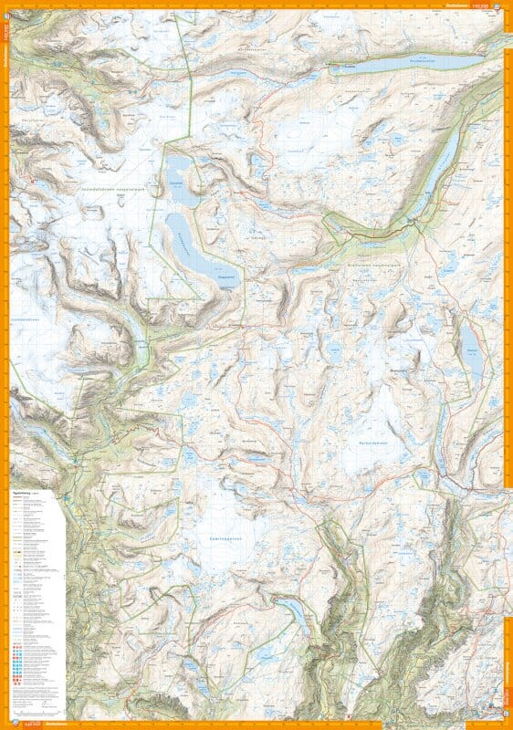 Carte de randonnée - Jostedalsbreen & Breheimen (Norvège) | Calazo - 1/50 000 carte de randonnée Calazo