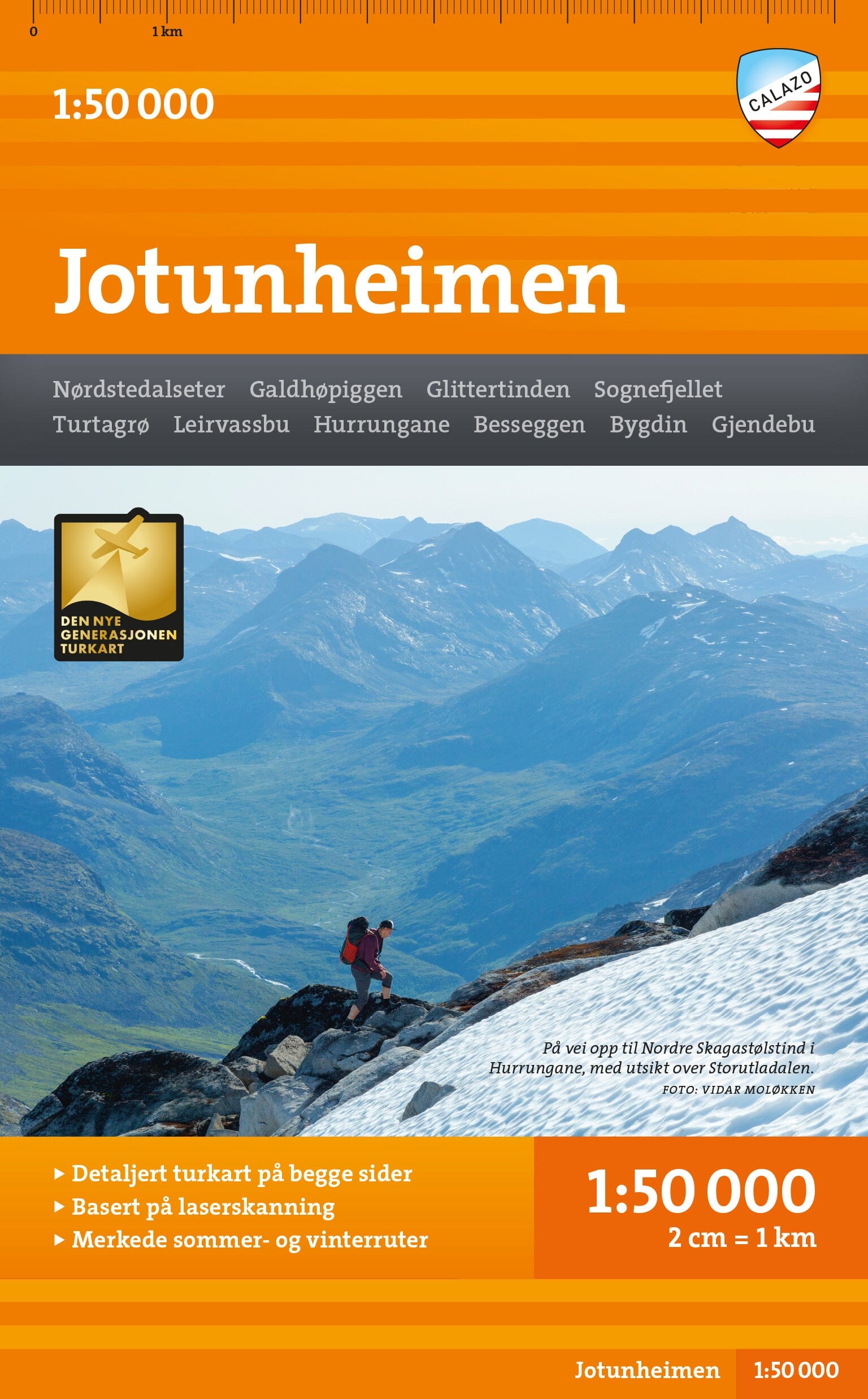 Carte de randonnée - Jotunheimen (Norvège) | Calazo - 1/50 000 carte de randonnée Calazo Default Title