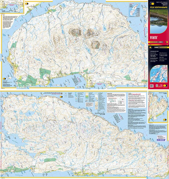 Carte de randonnée - Jura XT25 | Harvey Maps - Superwalker maps carte de randonnée Harvey Maps 