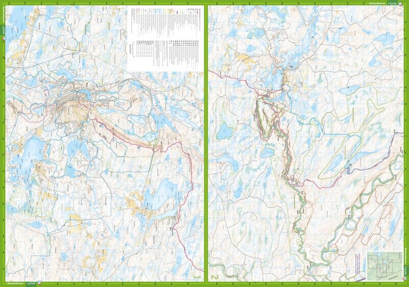 Carte de randonnée - Karhunkierros (Finlande) | Calazo carte de randonnée Calazo