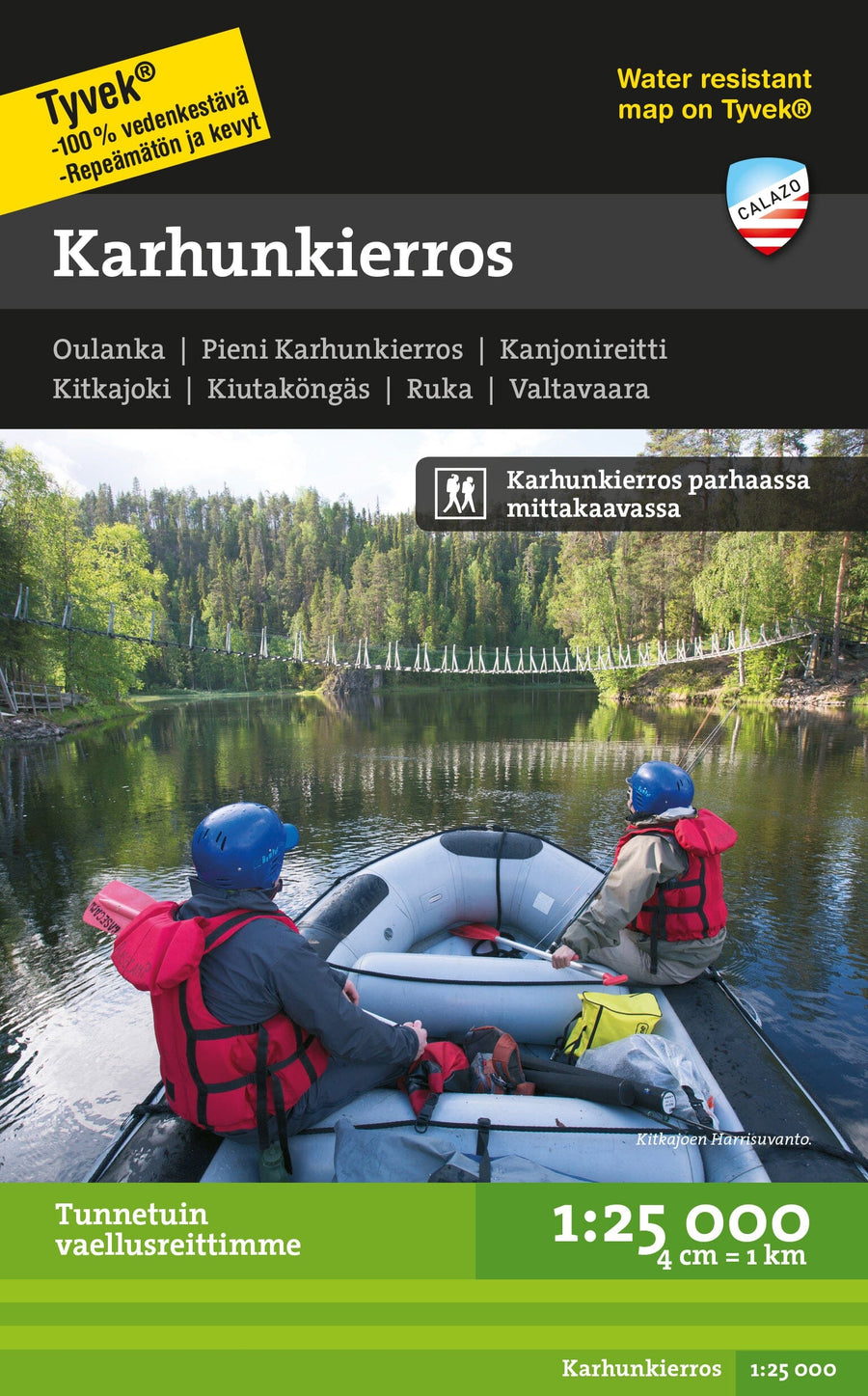 Carte de randonnée - Karhunkierros (Finlande) | Calazo carte pliée Calazo 