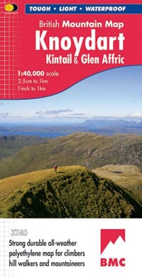 Carte de randonnée - Knoydart, Kintail & Glen Affric XT40 BMM | Harvey Maps - British Mountain carte pliée Harvey Maps 