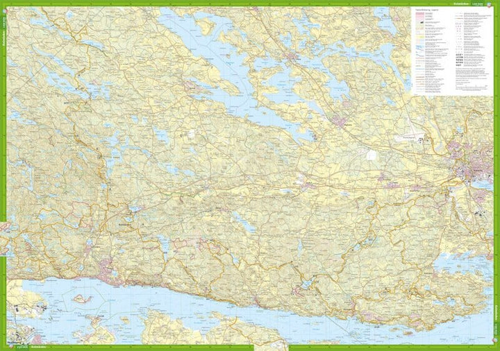 Carte de randonnée - Kolmården Nyköping & Trosa (Suède) | Calazo carte pliée Calazo 