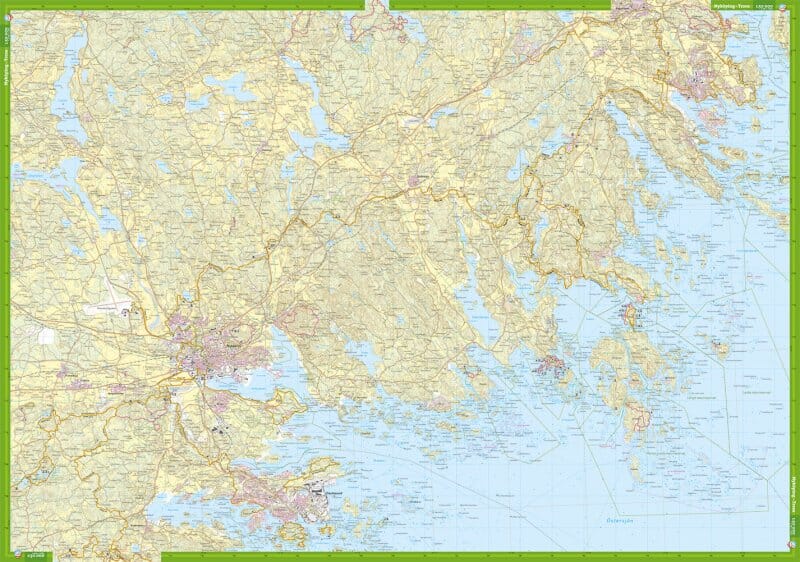Carte de randonnée - Kolmården Nyköping & Trosa (Suède) | Calazo carte pliée Calazo 