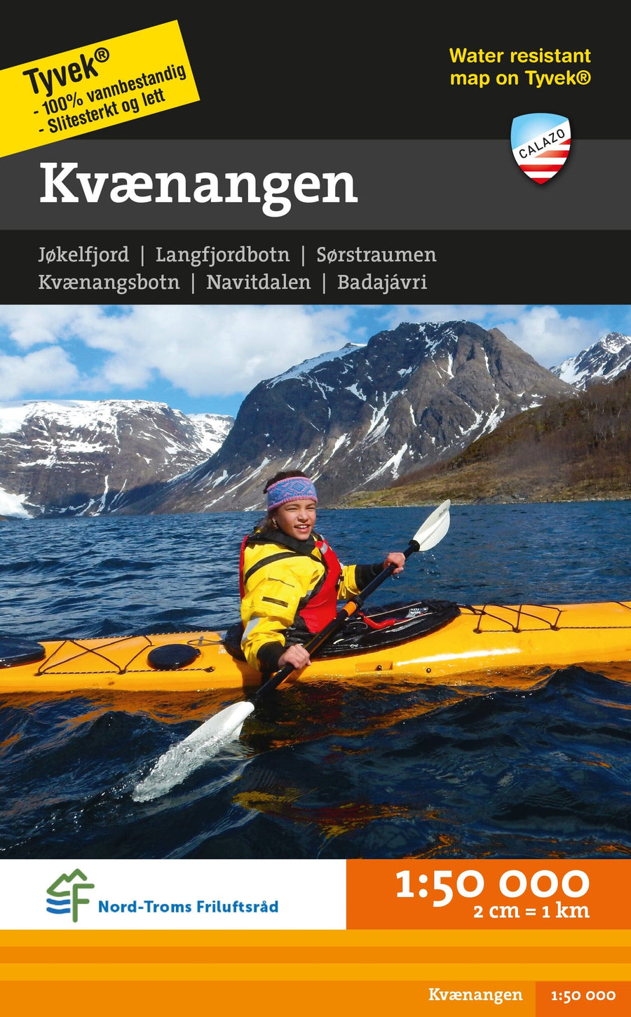 Carte de randonnée - Kvænangen (Norvège) | Calazo - 1/50 000 carte pliée Calazo 