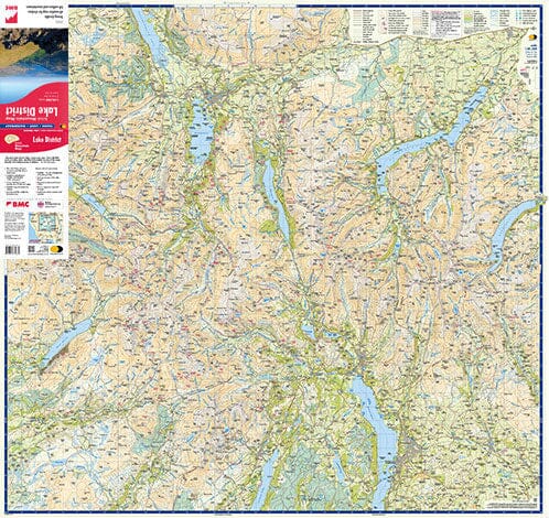 Carte de randonnée - Lake District XT40 BMM | Harvey Maps - British Mountain carte de randonnée Harvey Maps