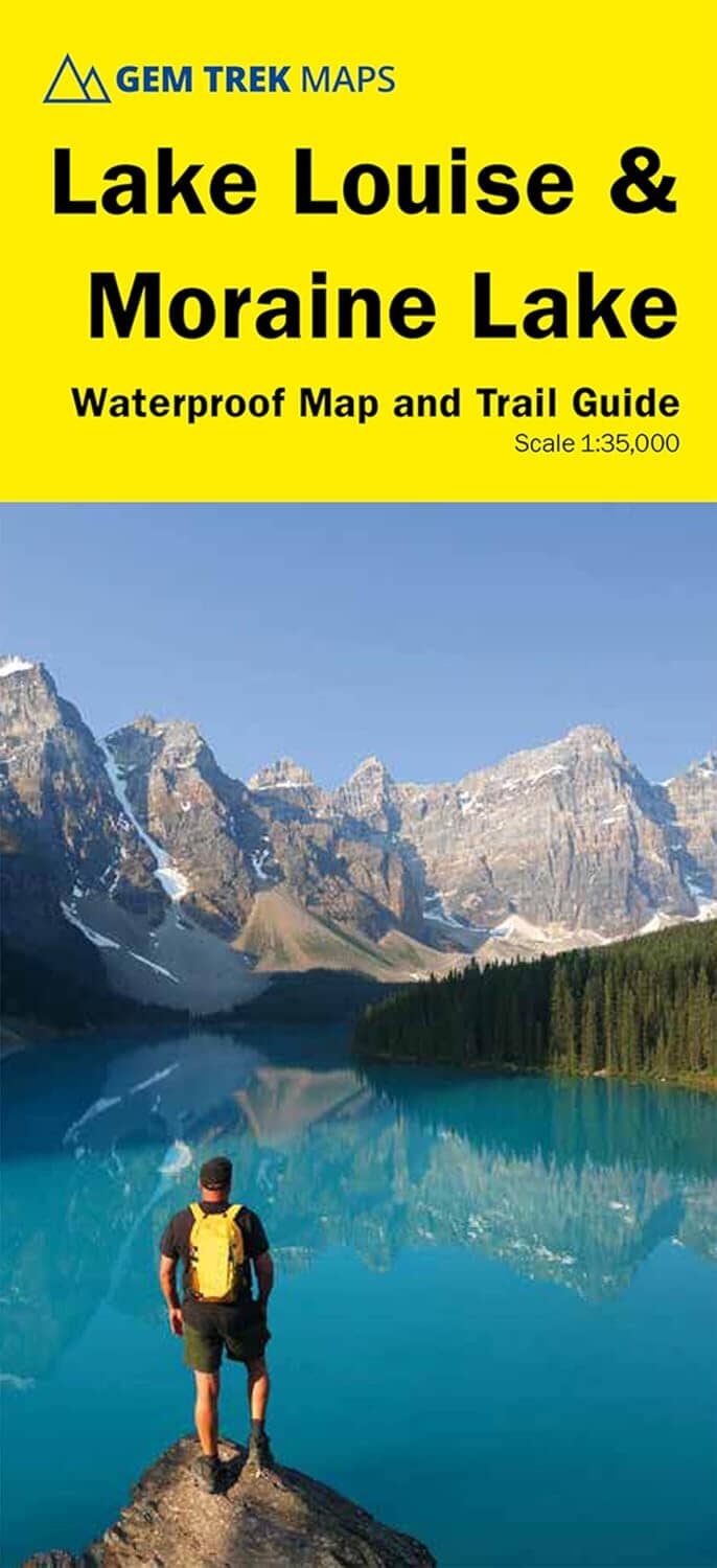 Carte de randonnée - Lake Louise et Moraine Lake (PN Banff, Alberta) | Gem Trek carte de randonnée Gem Trek Publishing 