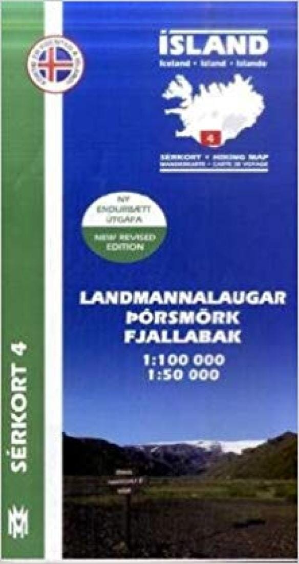 Carte de randonnée - Landmannalaugar, Porsmörk et Fjallabak | Mal og menning carte de randonnée Mal og menning Default Title