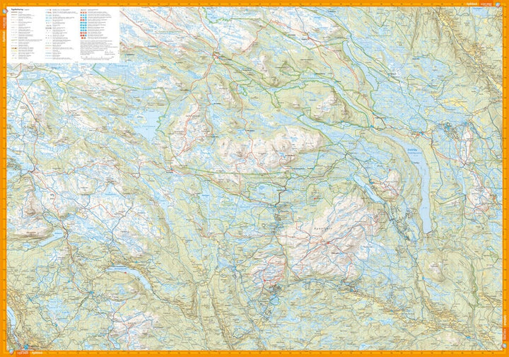 Carte de randonnée - Langsua Nasjonalpark och Spåtind (Norvège) | Calazo - 1/50 000 carte pliée Calazo 