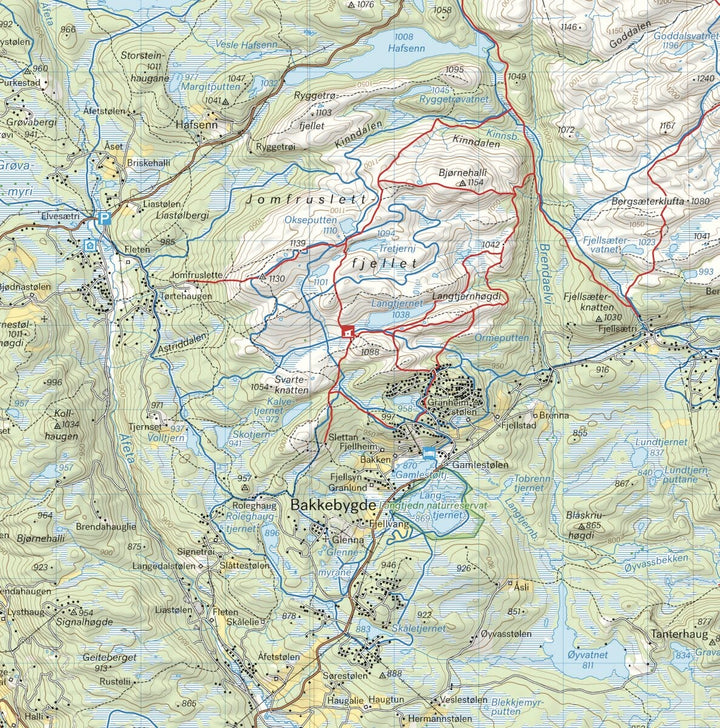 Carte de randonnée - Langsua Nasjonalpark och Spåtind (Norvège) | Calazo - 1/50 000 carte pliée Calazo 