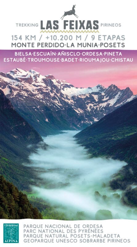 Carte de randonnée - Las Feixas trekking (Pyrénées) | Alpina carte de randonnée Editorial Alpina