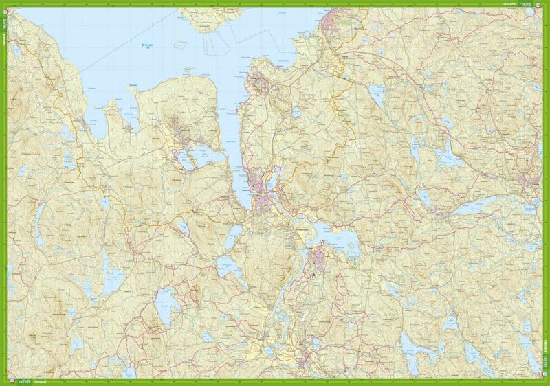 Carte de randonnée - Leksand Borlänge (Suède) | Calazo carte de randonnée Calazo