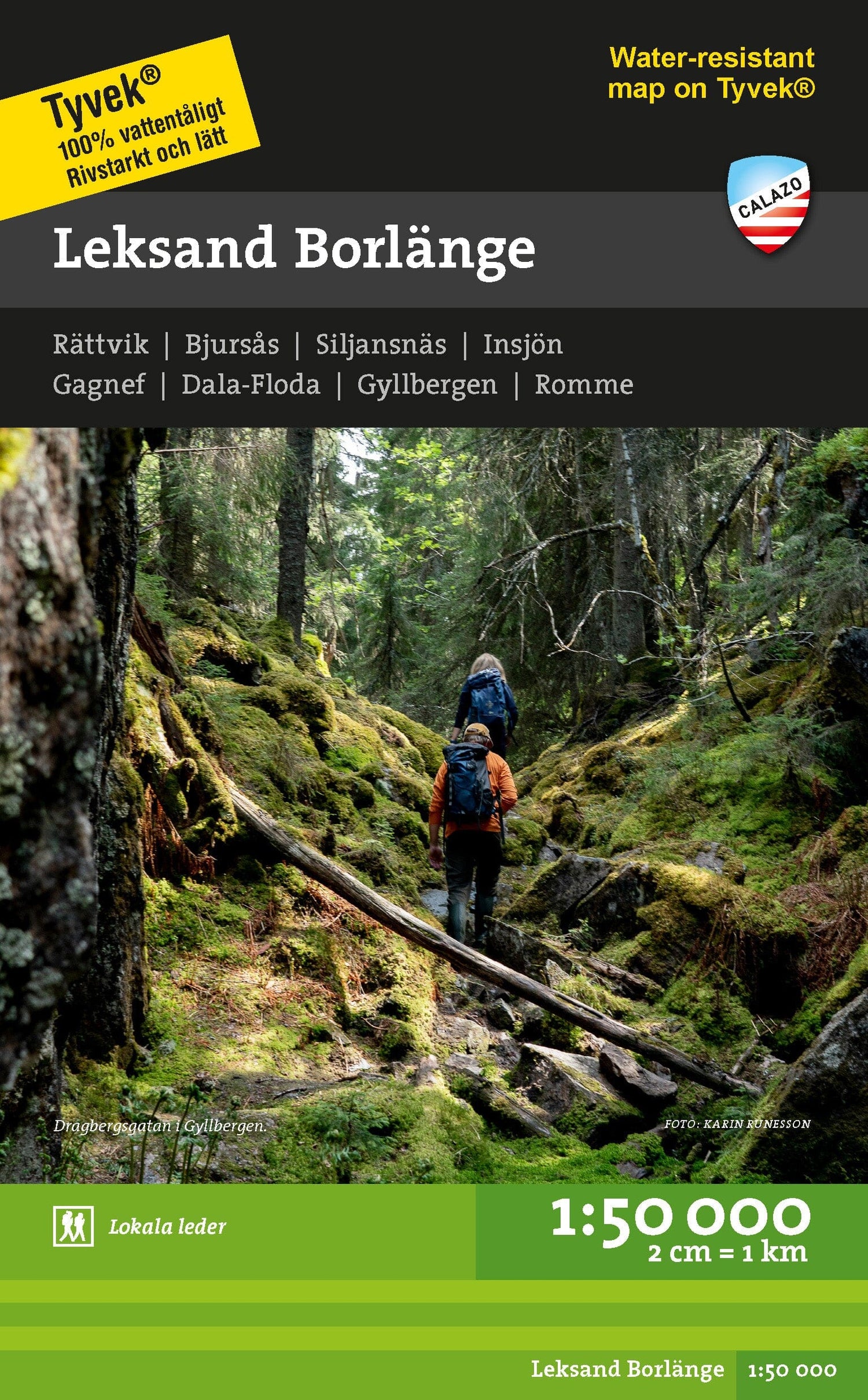 Carte de randonnée - Leksand Borlänge (Suède) | Calazo carte de randonnée Calazo Default Title