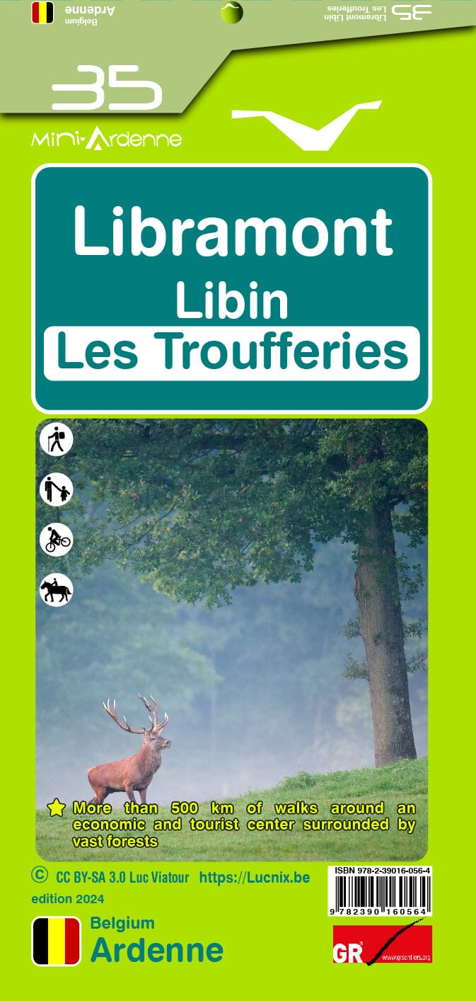 Maps Libramont Hiking map No. 35 - Libramont, Libin, Les Troufferies | Mini Planet ...