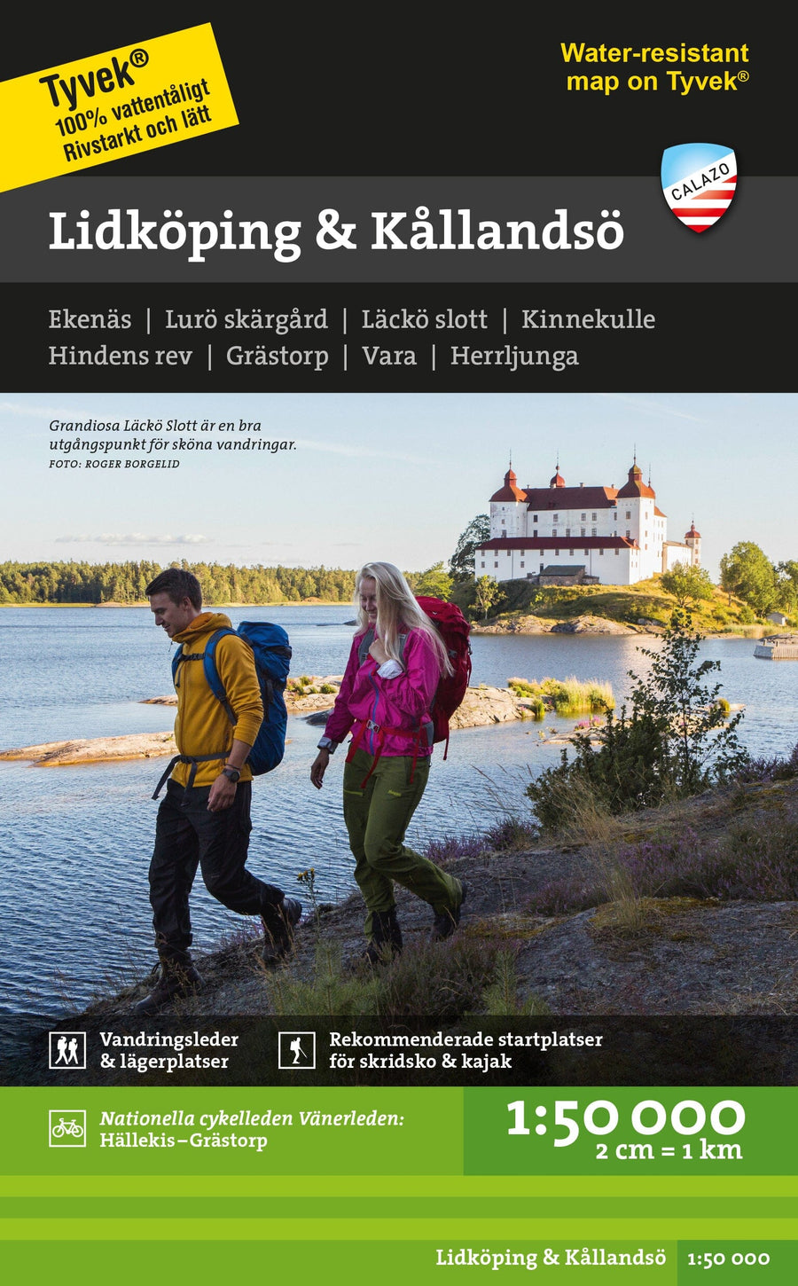 Carte de randonnée - Lidköping Kållandsö (Suède) | Calazo carte pliée Calazo 