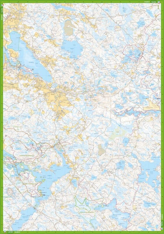 Carte de randonnée - Liesjärvi Torronsuo Hämeen Ilvesreitti (Finlande) | Calazo carte de randonnée Calazo