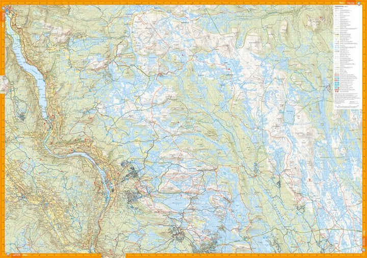 Carte de randonnée - Lillehammer (Norvège) | Calazo - 1/50 000 carte pliée Calazo 