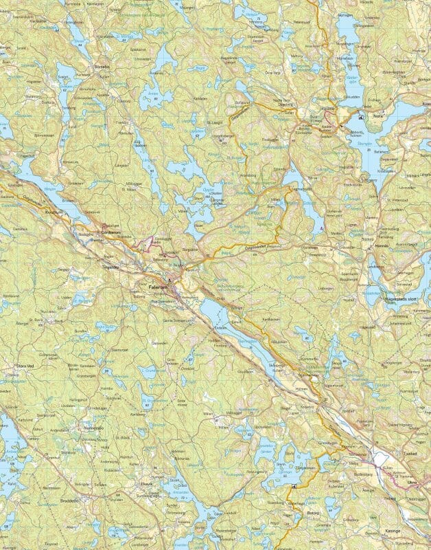 Carte de randonnée - Linköping (Suède) | Calazo carte de randonnée Calazo