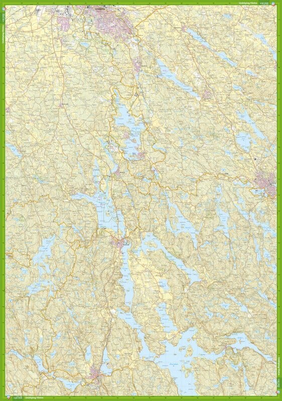 Carte de randonnée - Linköping (Suède) | Calazo carte de randonnée Calazo