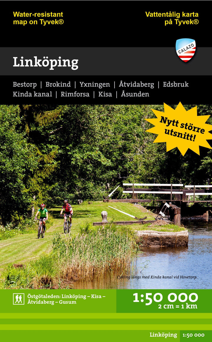 Carte de randonnée - Linköping (Suède) | Calazo carte pliée Calazo 