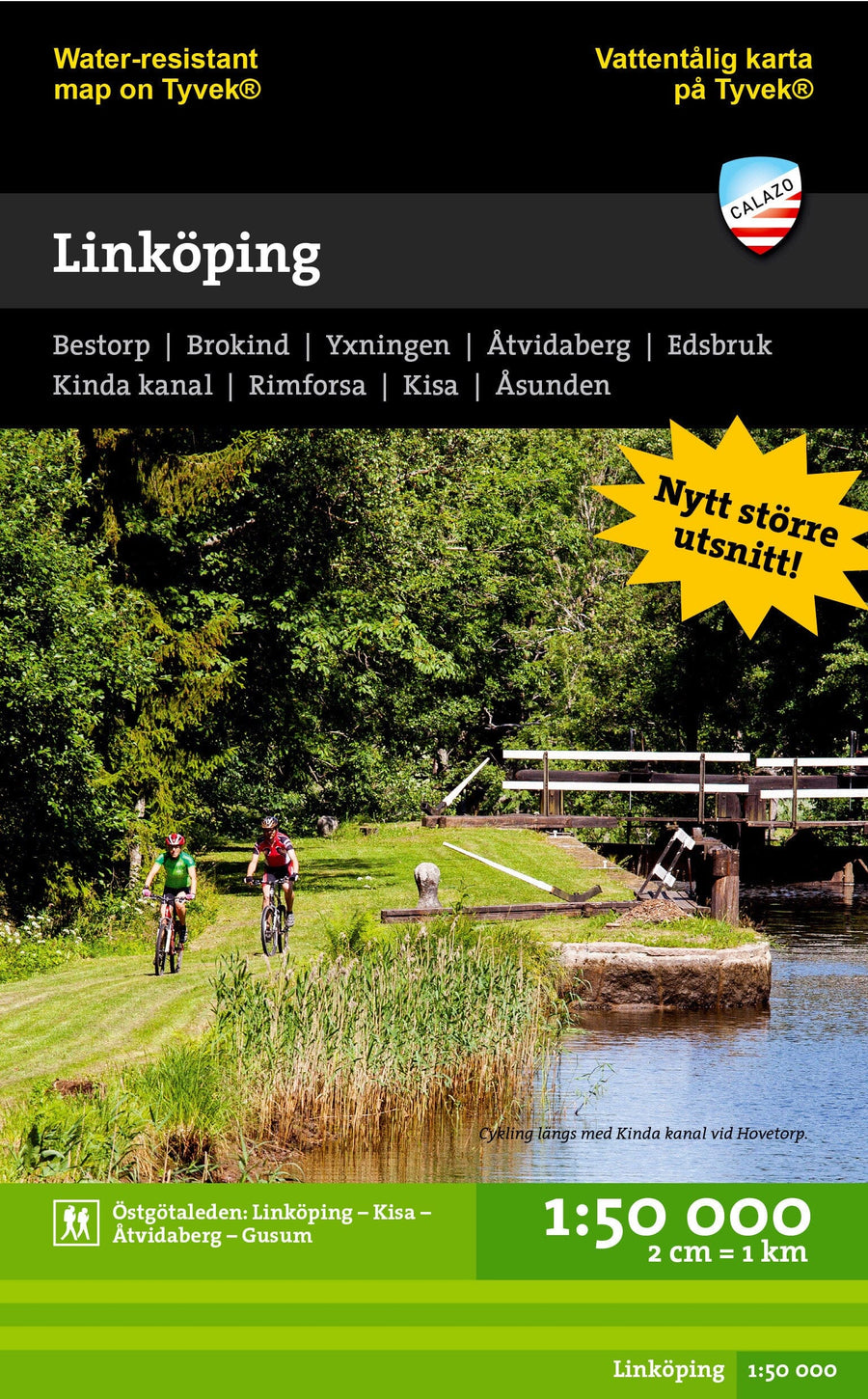 Carte de randonnée - Linköping (Suède) | Calazo carte pliée Calazo 