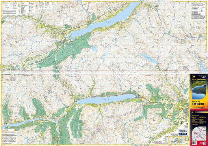 Carte de randonnée - Loch Earn XT40 | Harvey Maps - Ultramap carte de randonnée Harvey Maps 