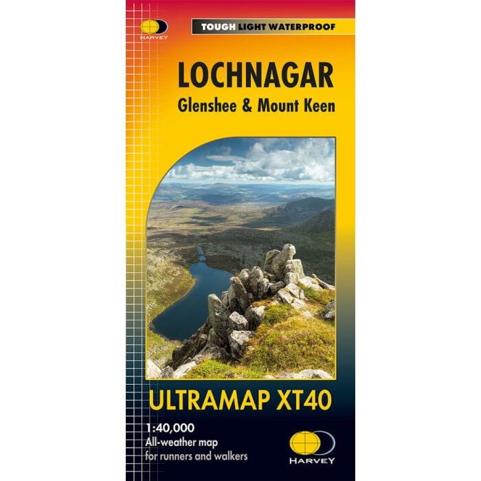 Carte de randonnée - Lochnagar - Glenshee & Mount Keen XT40 (Écosse) | Harvey Maps - Ultramap carte de randonnée Harvey Maps 