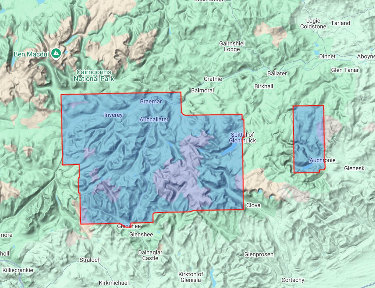 Carte de randonnée - Lochnagar - Glenshee & Mount Keen XT40 (Écosse) | Harvey Maps - Ultramap carte de randonnée Harvey Maps 