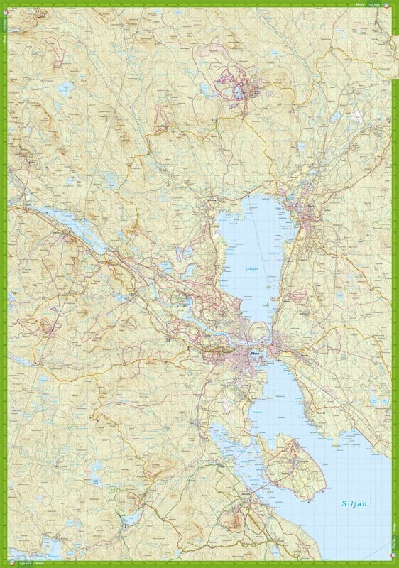 Carte de randonnée - Mora, Rättvik, Orsa, Grönklitt (Suède) | Calazo carte de randonnée Calazo