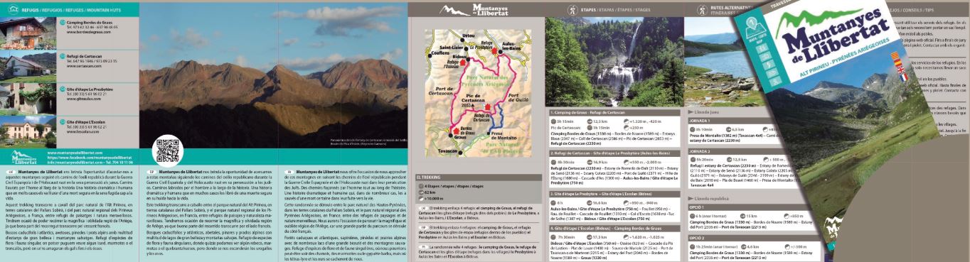 Carte de randonnée - Muntanyes de Llibertat guide + carte Alt Pirineu (Pyrénées, Ariège) | Alpina carte de randonnée Editorial Alpina