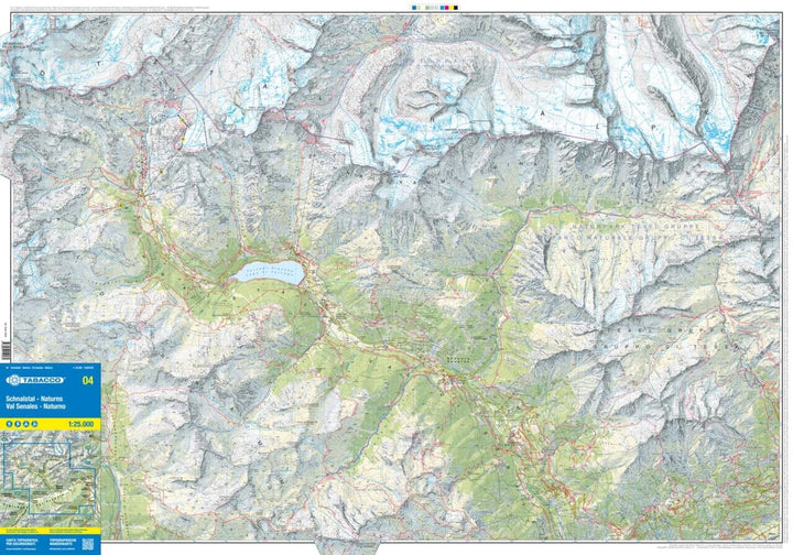 Carte de randonnée n° 04 - Val Senales & Naturno (Alpes, Italie) | Tabacco carte de randonnée Tabacco