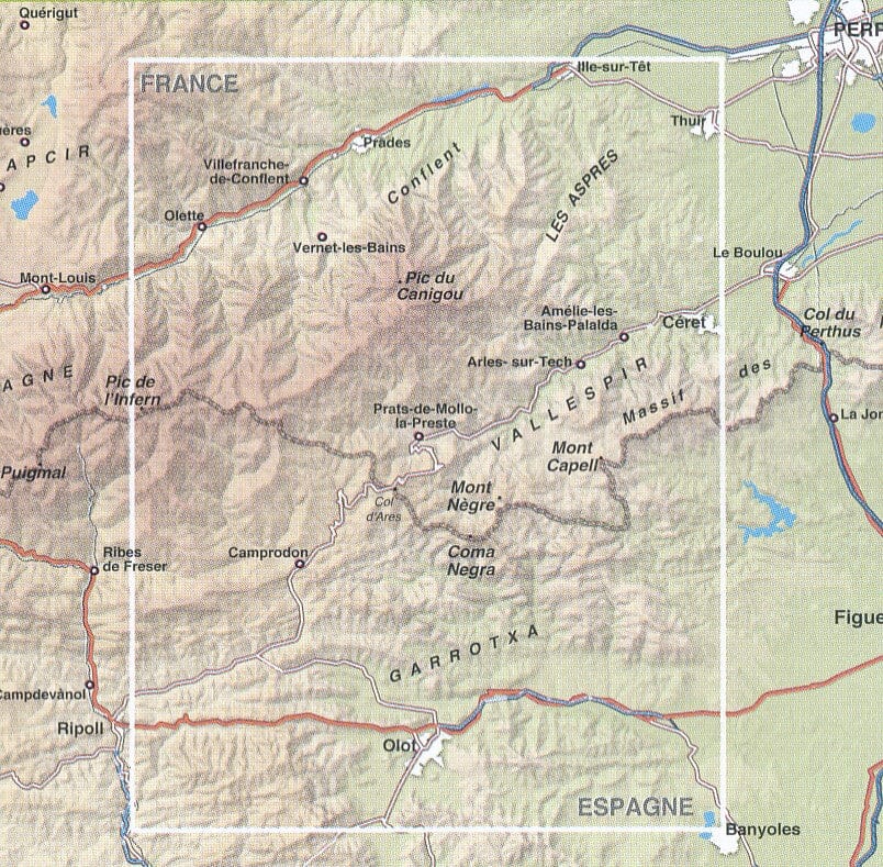 Carte de randonnée n° 10 - Canigou, Garrotxa (Pyrénées) | Rando Editions carte pliée Rando Editions 
