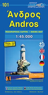 Carte de randonnée n° 101 - Andros | Road Editions carte de randonnée Road Editions