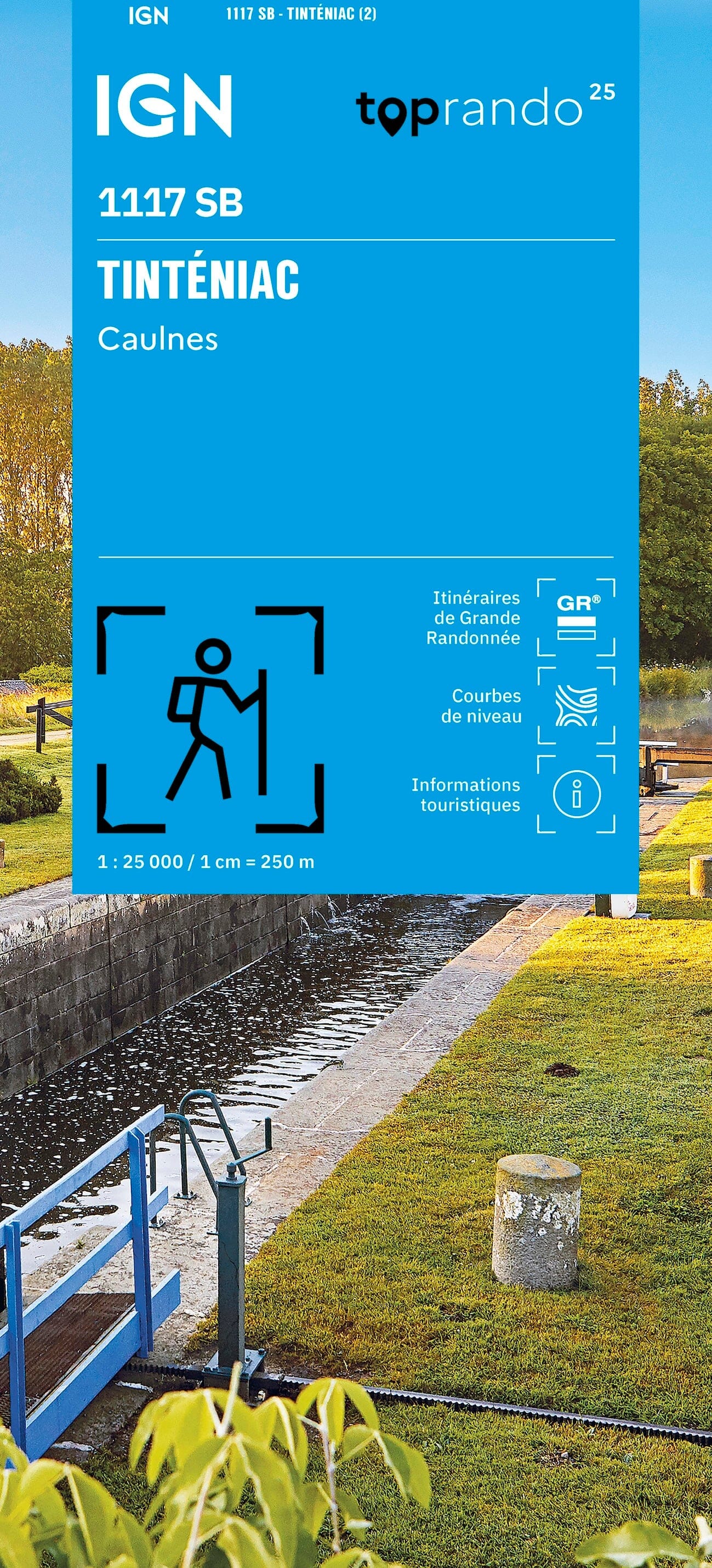 Carte de randonnée n° 1117 - Tinténiac, Caulnes | IGN - Série Bleue carte de randonnée IGN