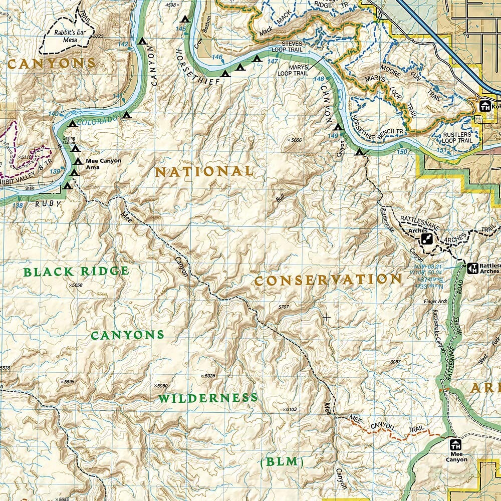 Carte de randonnée n° 208 - Colorado National Monument (Colorado) | National Geographic carte de randonnée National Geographic
