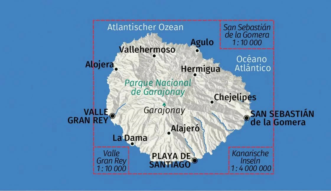 Carte de randonnée n° 231 - La Gomera | Kompass carte de randonnée Kompass