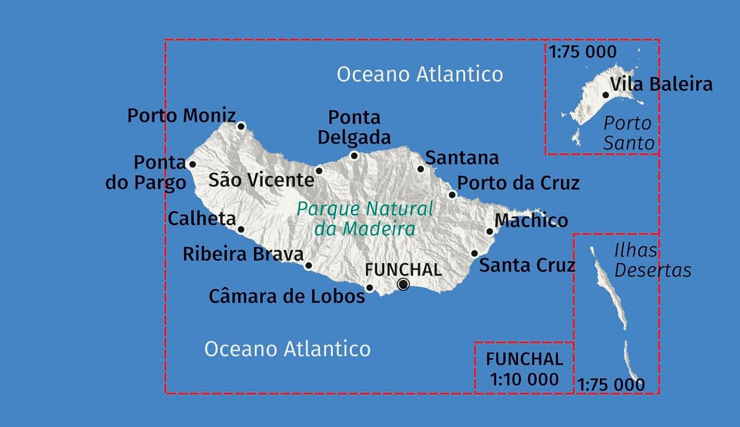 Carte de randonnée n° 234 - Madère | Kompass carte de randonnée Kompass 